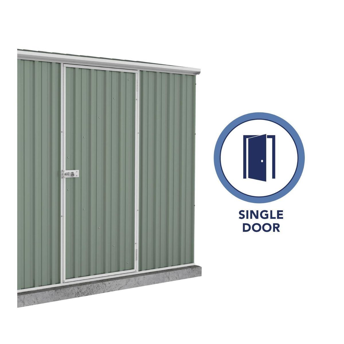 ABSCO - Bodega Jardín 225x151x193 Premier Verde Eucalipto.