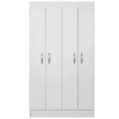 CIC - Clóset Bagua 4 Puerta(s) 3 Repisa(s) 95xx38 cm Blanco