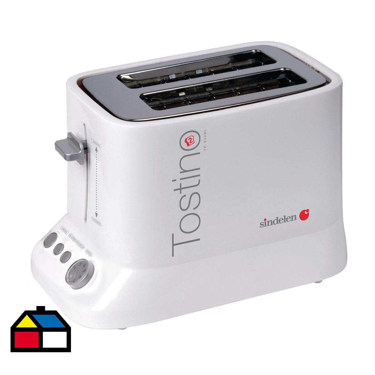 SINDELEN - Tostador de pan 2 tostadas 840W