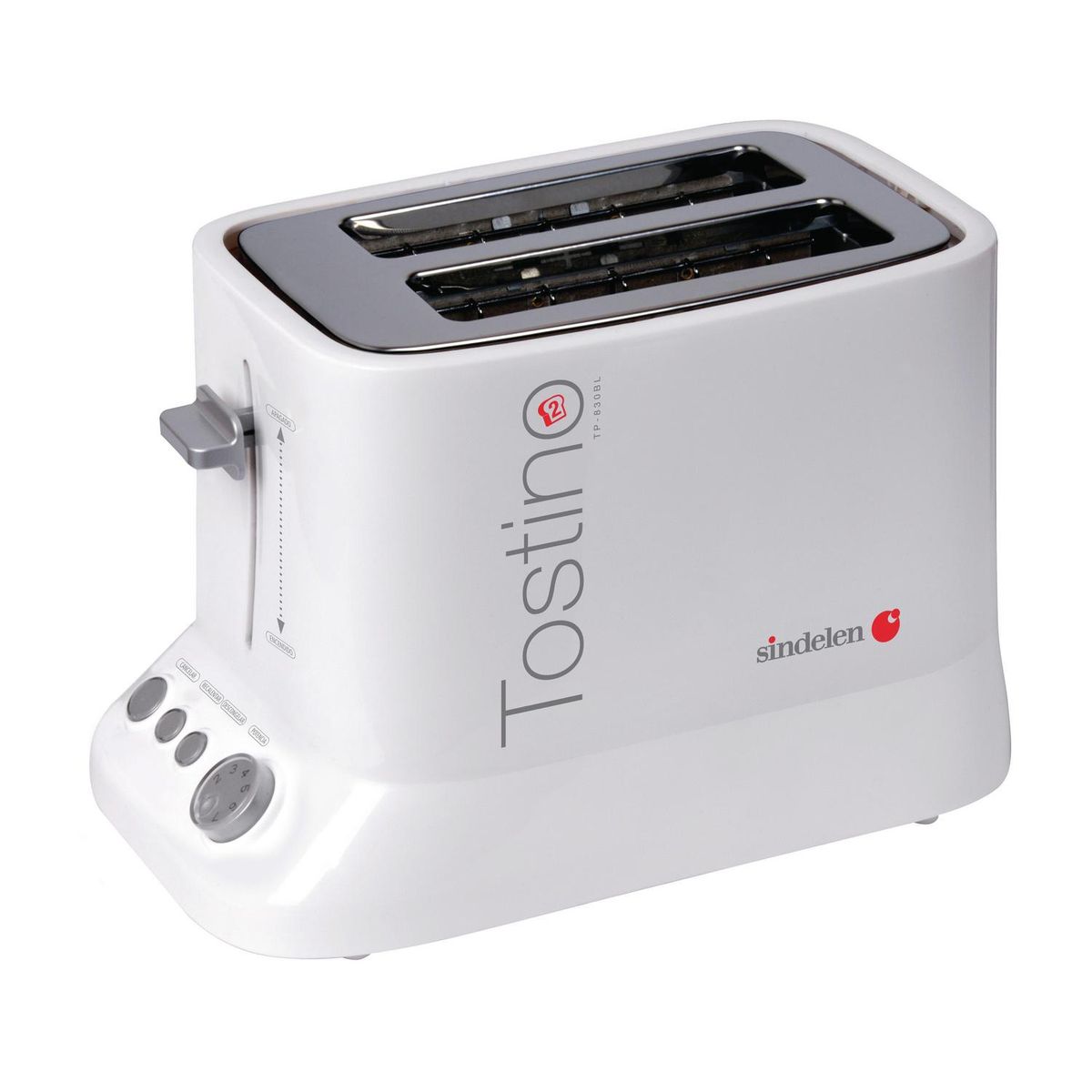 SINDELEN - Tostador de pan 2 tostadas 840W
