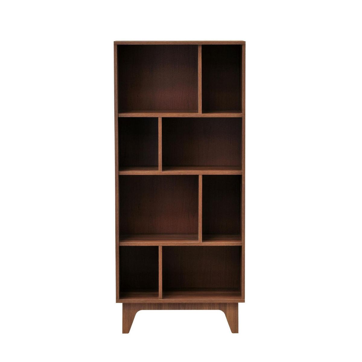 MOBIKIT - Librero Domino Maxi Melamina 3 Nivel(es) 29.5x135.5x30 cm Nogal
