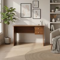 Escritorio 2 Cajones con Llave 110 Nogal 110X60X75