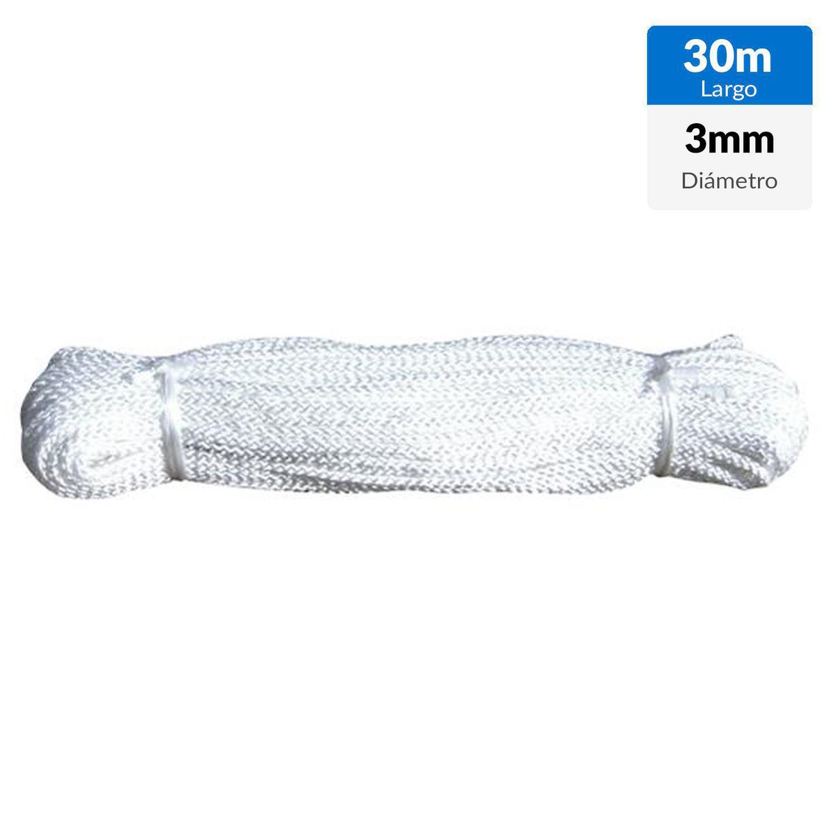 FIXSER - Cuerda Polipropileno Torcido 3 mm 30 m Amarillo