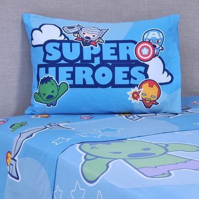 Imagen 2 del producto Sábana Avengers Kawaii 1.5 plazas Multicolor