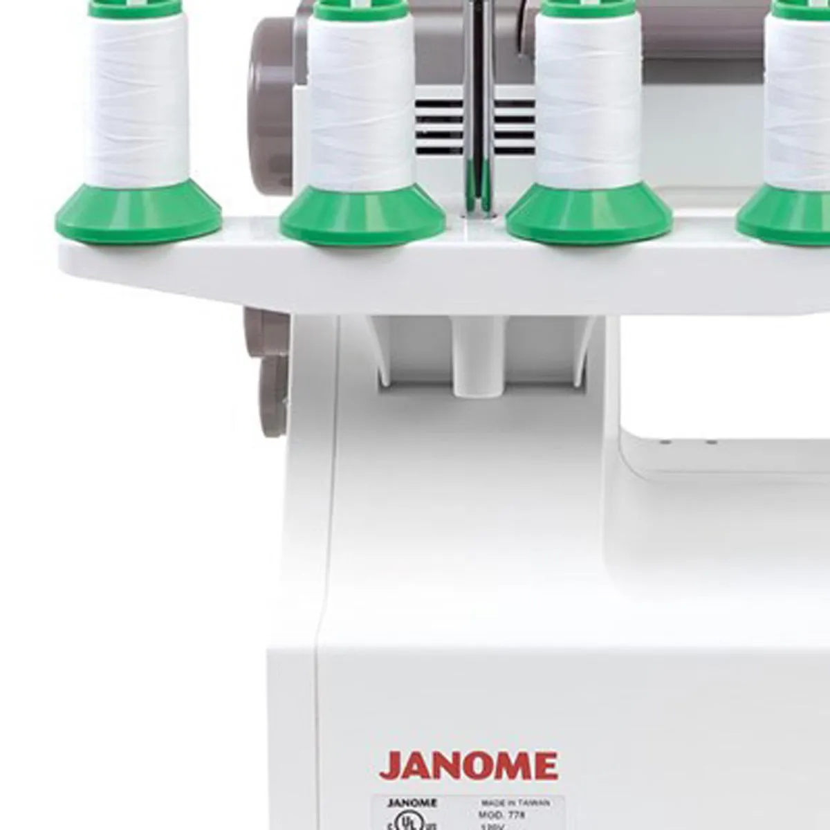 JANOME - Máquina colleretera profesional blanca 54 W