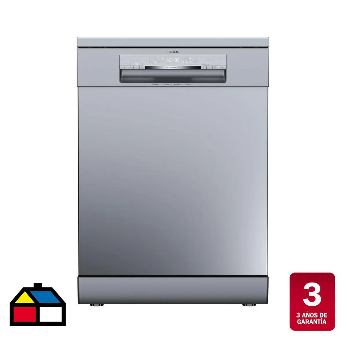 TEKA - Lavavajillas 14 Cubiertos Plateado DFS 76850 SS