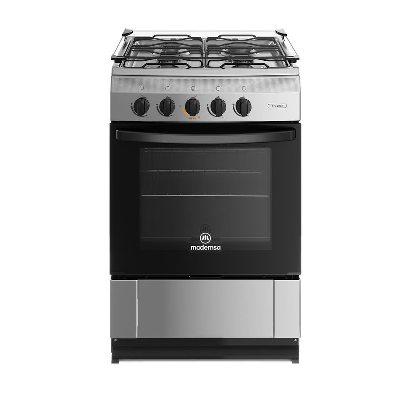 MADEMSA - Cocina a Gas 4 Platos Acero MV 220 T