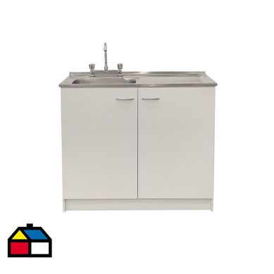 Kit Lavaplatos 100cm blanco derecho