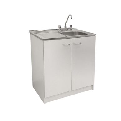 Kit Lavaplatos 80cm blanco izquierdo