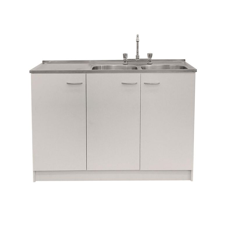 BELLA CUCINA - Kit Lavaplatos 120cm blanco izquierdo