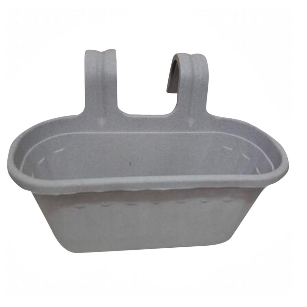 GENERICO - Macetero para Baranda de Plástico 39x28 cm Gris