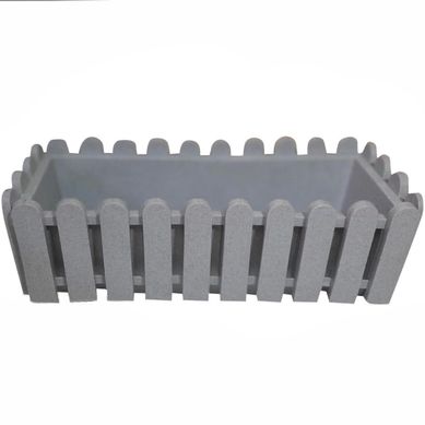 Jardinera reja 47x19x14 cm gris