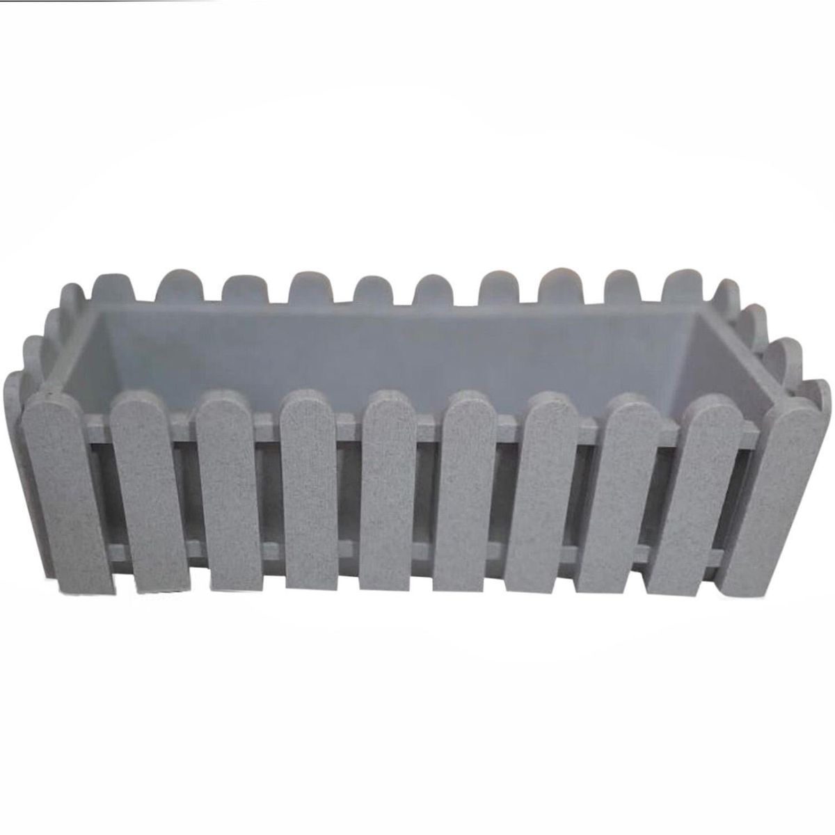 GENERICO - Jardinera Reja de Plástico 47x14 cm Gris