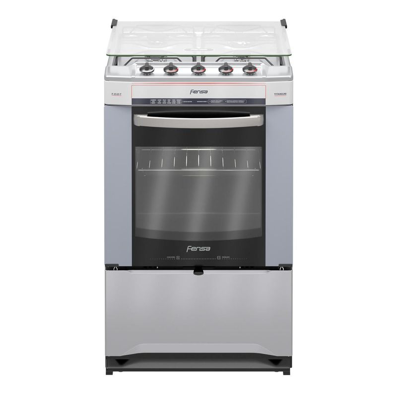 FENSA - Cocina a Gas 4 Platos Silver F 2525 T