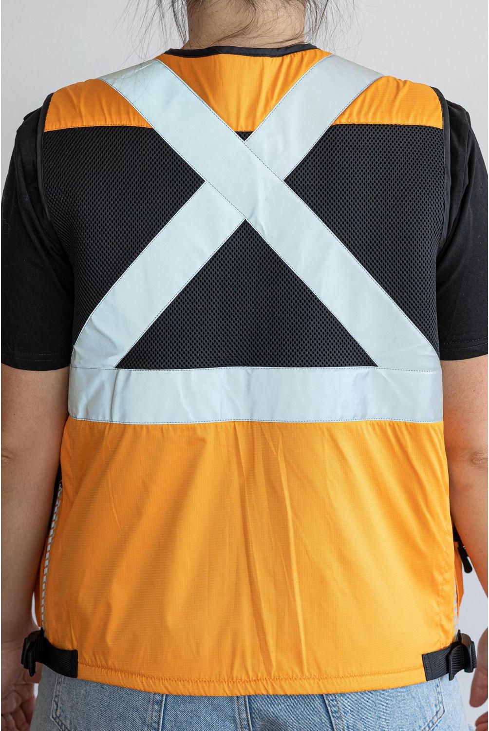 TOPSAFE - Chaleco geologo reflectante naranjo talla xxl