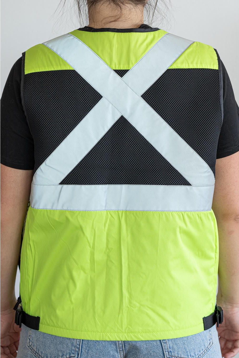 TOPSAFE - Chaleco geologo reflectante amarilla talla l