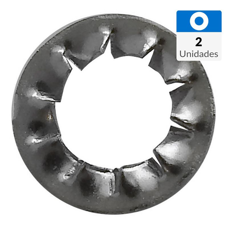 MAMUT - Golilla estrella exterior acero inoxidable M3 2 unid
