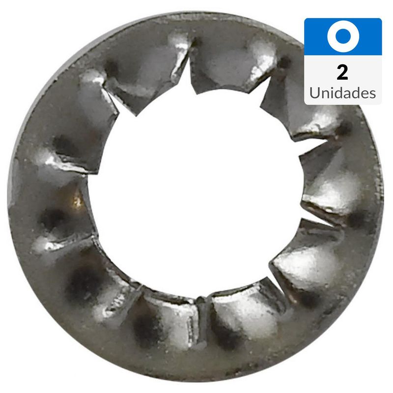 MAMUT - Golilla estrella exterior acero inoxidable M10 2 unid