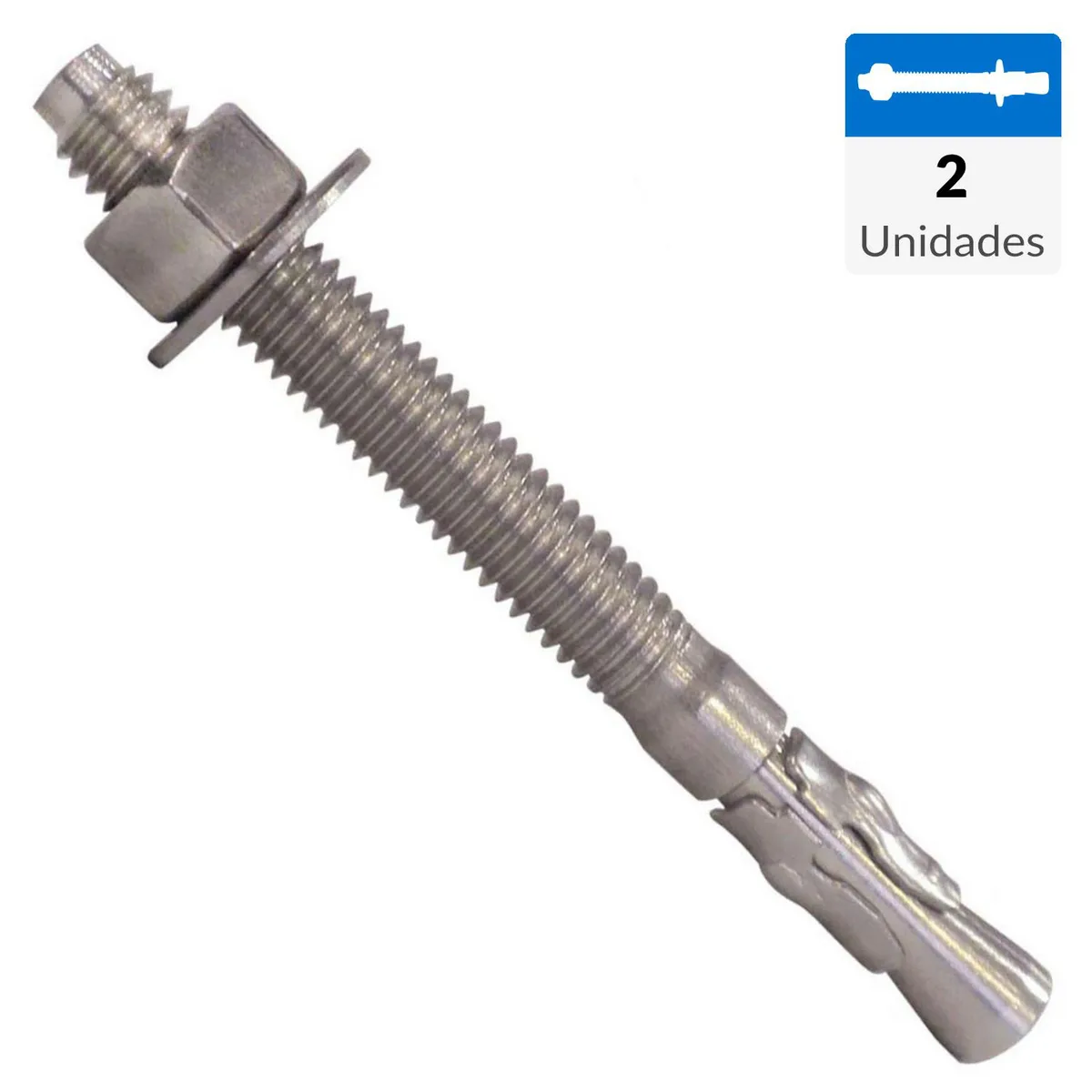 MAMUT - Perno anclaje acero inoxidable 1/4 x 3 1/4 2 unid