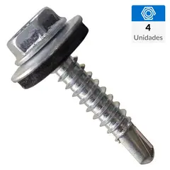 MAMUT - Tornillo Autoperforante Cabeza Hexagonal Metal 1 " 5.50 mm 4 Unidades