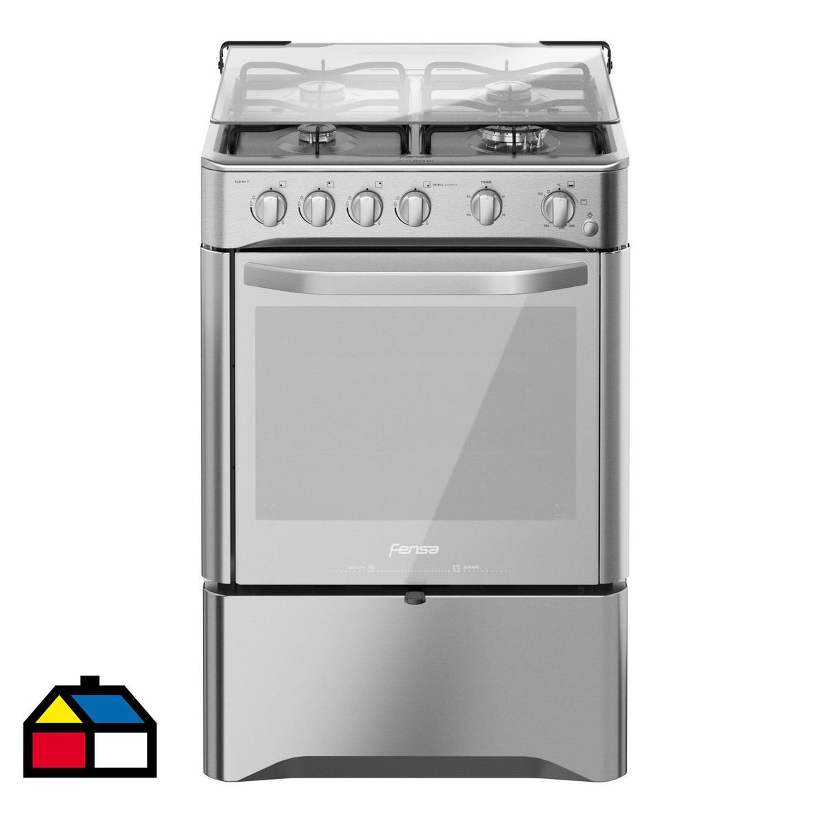 FENSA - Cocina a Gas 4 Platos Espejado FCR91+T