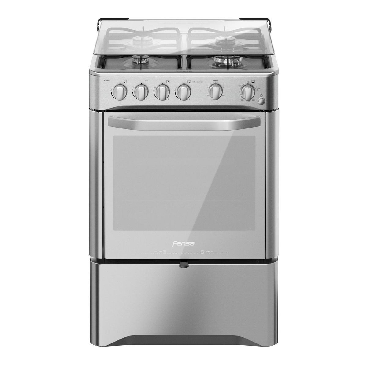 FENSA - Cocina a Gas 4 Platos Espejado FCR91+T