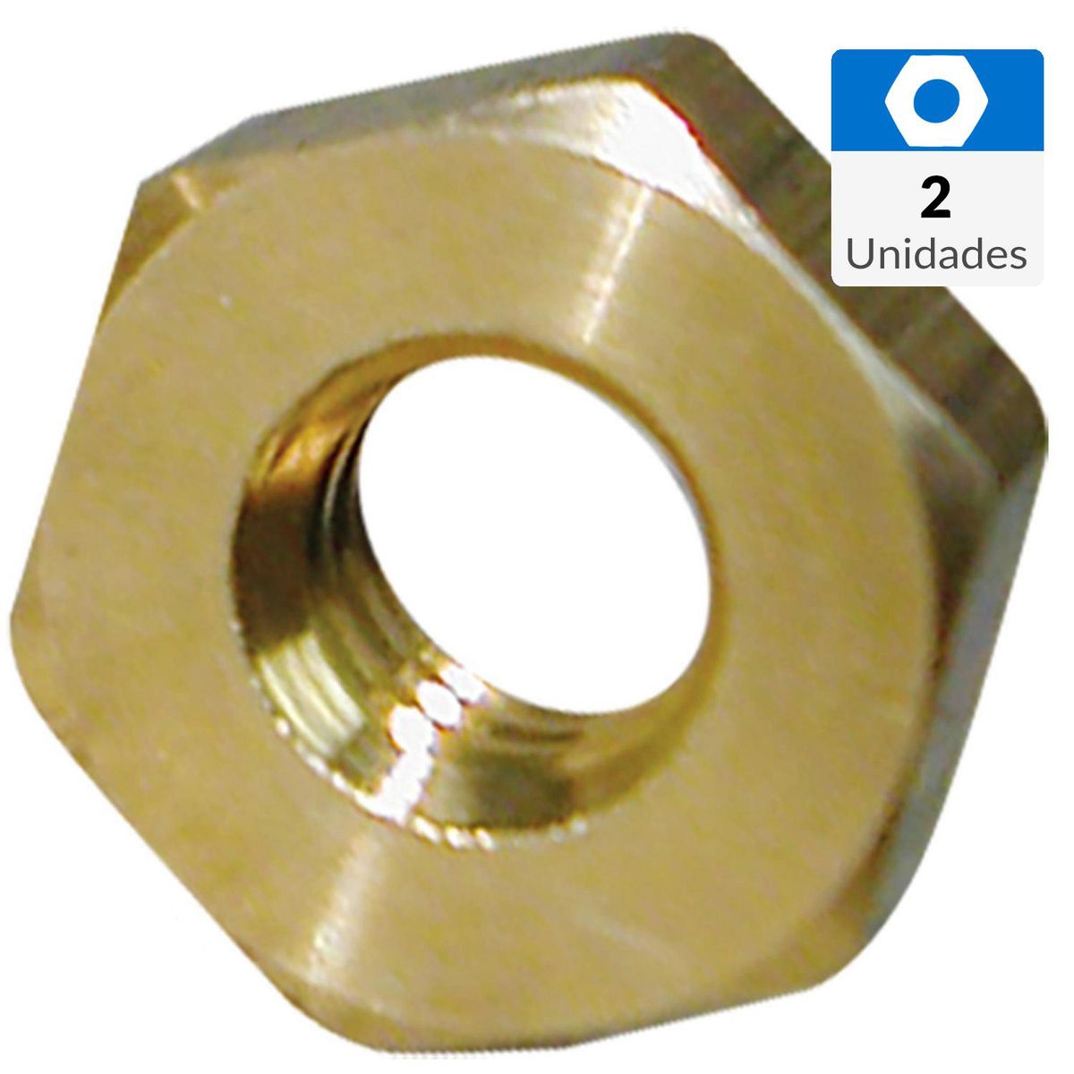 MAMUT - Tuerca hexagonal bronce unc 1/8 2 unid