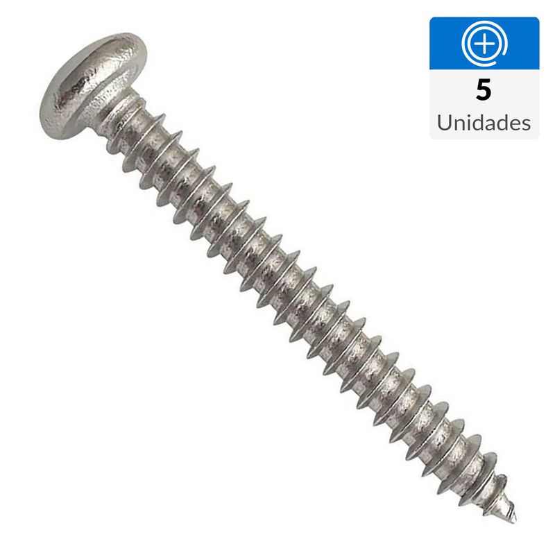 MAMUT - Tornillo Roscalata Cabeza Cóncavo Metal 3/4 " 4.1 mm 4 Unidades