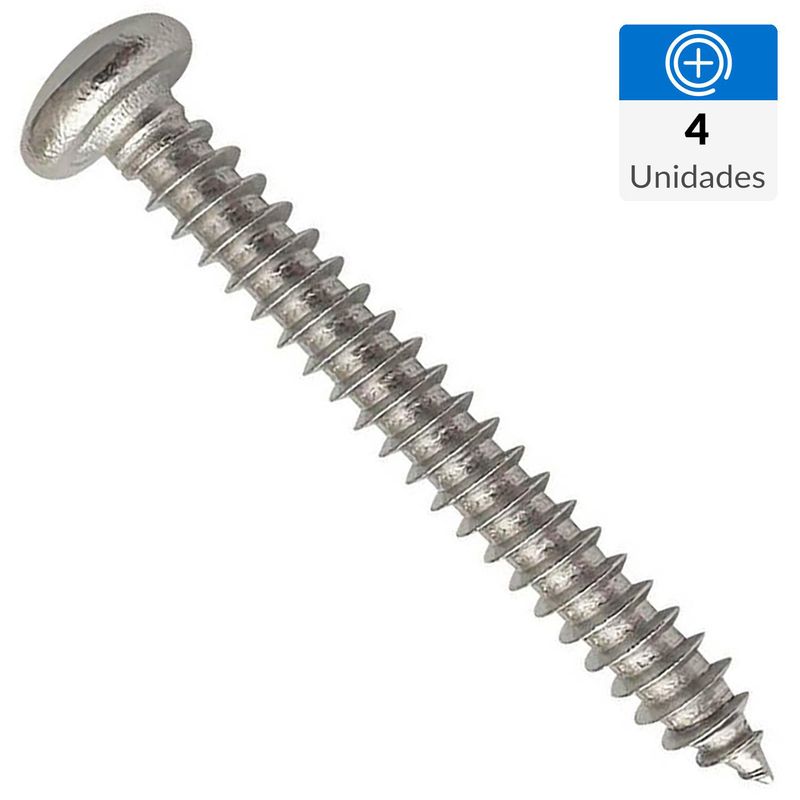 MAMUT - Tornillo Roscalata Cabeza Phillips Metal 3/8 " 3.5 mm 4 Unidades