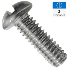 MAMUT - Perno cabeza redonda acero inoxidable unc 1/4 x 1 1/2 2 unid