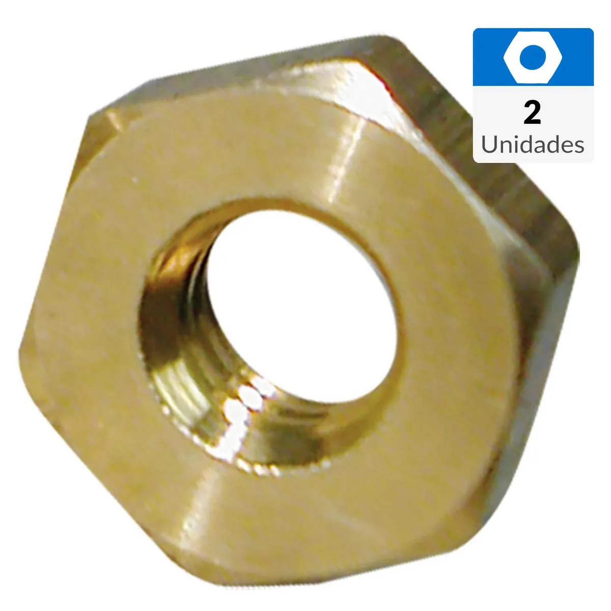MAMUT - Tuerca hexagonal bronce unc 3/16 2 unid
