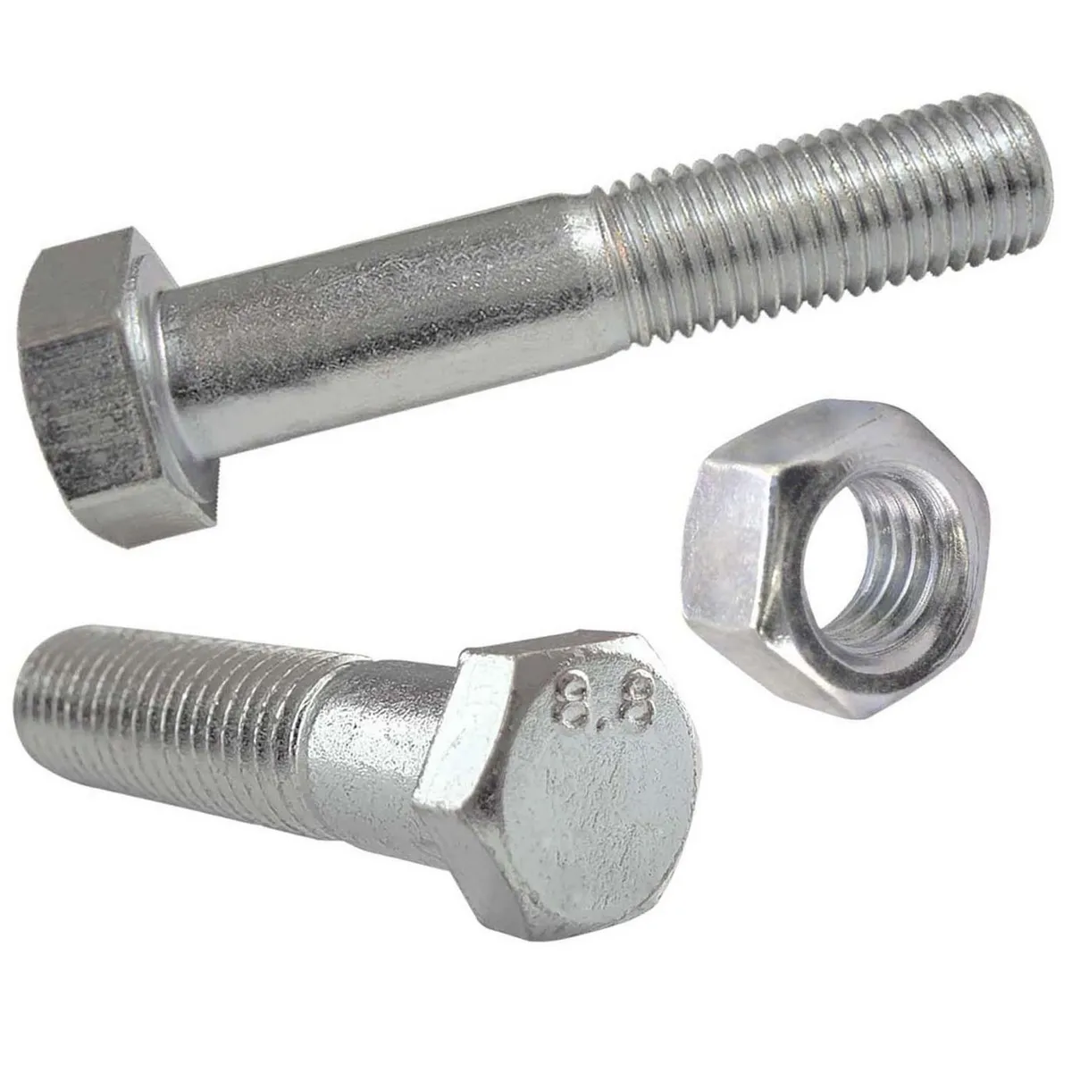 MAMUT - Perno hexagonal métrico acero inoxid. c/tuerca M10 x 25 2 unid