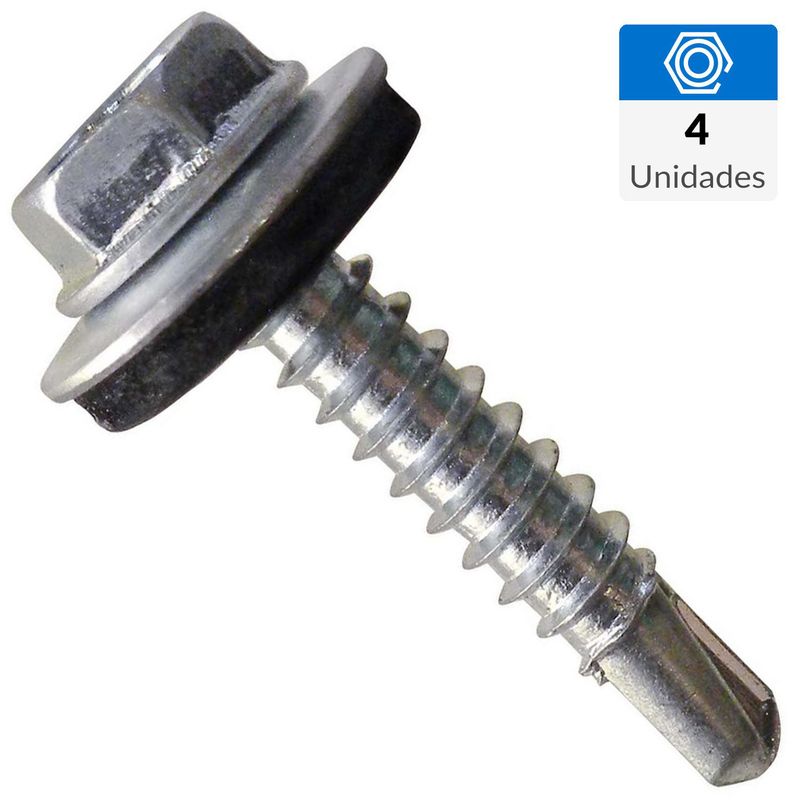 MAMUT - Tornillo Autoperforante Cabeza Hexagonal Metal 1/2 5.50 mm 4 Unidades