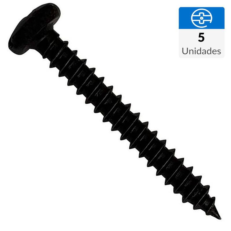 MAMUT - Tornillo Roscalata Cabeza Cóncavo Metal 1/4 " 3.5 mm 5 Unidades