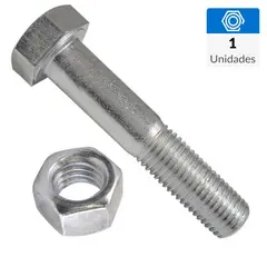 MAMUT - Perno hexagonal ac. inoxidable unc c/tuerca 1/2 x 2" 1 unid
