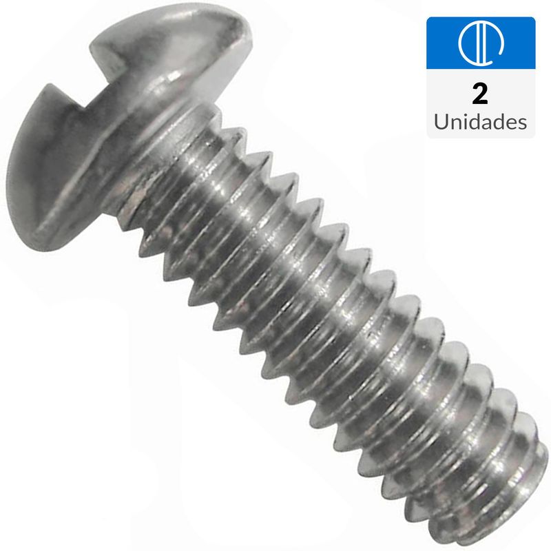 MAMUT - Perno cabeza redonda acero inoxidable unc 1/4 x 1"    2 unid