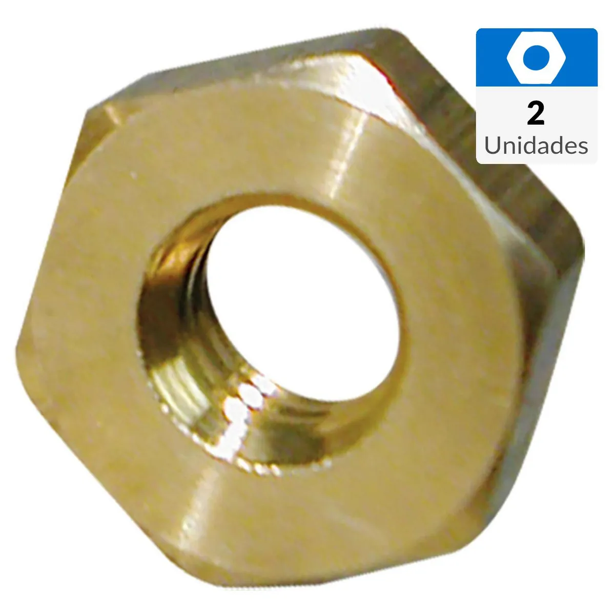 MAMUT - Tuerca hexagonal bronce unc 5/32 2 unid