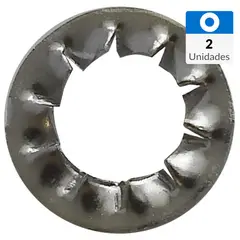 MAMUT - Golilla Estrella Acero Inoxidable 4 mm 2 unidades