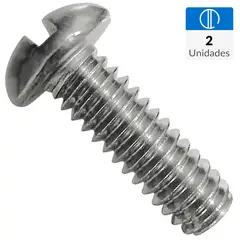 MAMUT - Perno cabeza redonda acero inoxidable unc 1/4 x 1/2 2 unid