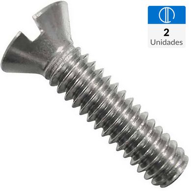 Perno cabeza plana acero inoxidable unc 3/16 x 1