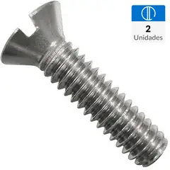 MAMUT - Perno cabeza plana acero inoxidable unc 3/16 x 1"  2 unid