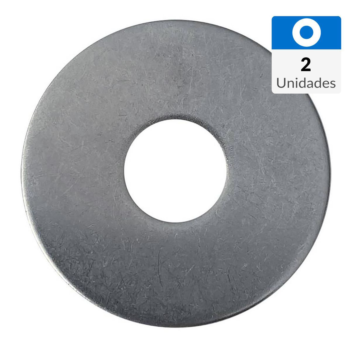 MAMUT - Golilla plana ancha 3/8 x 1 1/4 zincado 2 unid