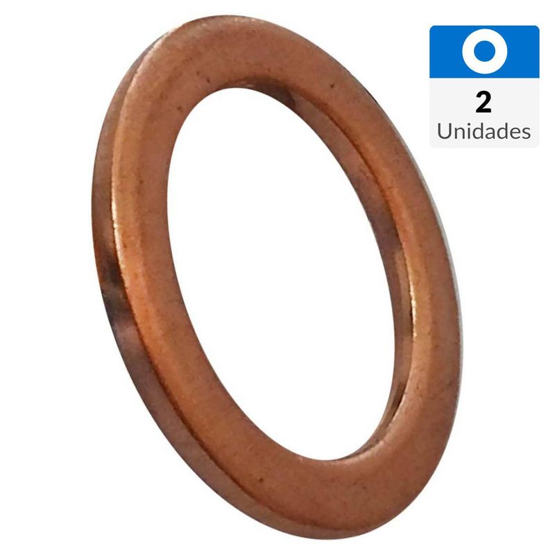 MAMUT - Golilla cobre M6 x 10 x 1 mm espesor 2 unid