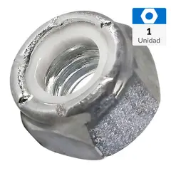 MAMUT - Tuerca inoxidable seguro nylon acero inoxid. unc 1/2  1 unid