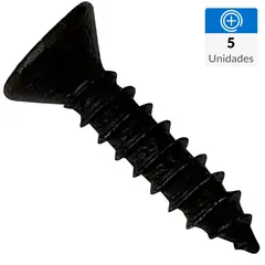 MAMUT - Tornillo Roscalata Cabeza Plana Metal 1 " 4.1 mm 5 Unidades