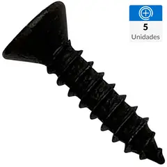 MAMUT - Tornillo Roscalata Cabeza Plana Metal 1/4 " 4.1 mm 5 Unidades