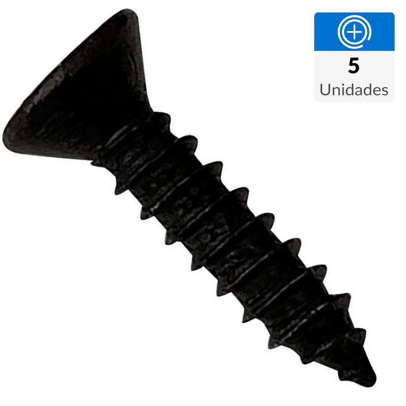 MAMUT - Tornillo Roscalata Cabeza Plana Metal 1 " 3.5 mm 5 Unidades