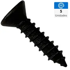 MAMUT - Tornillo Roscalata Cabeza Plana Metal 1/2 " 3.5 mm 5 Unidades