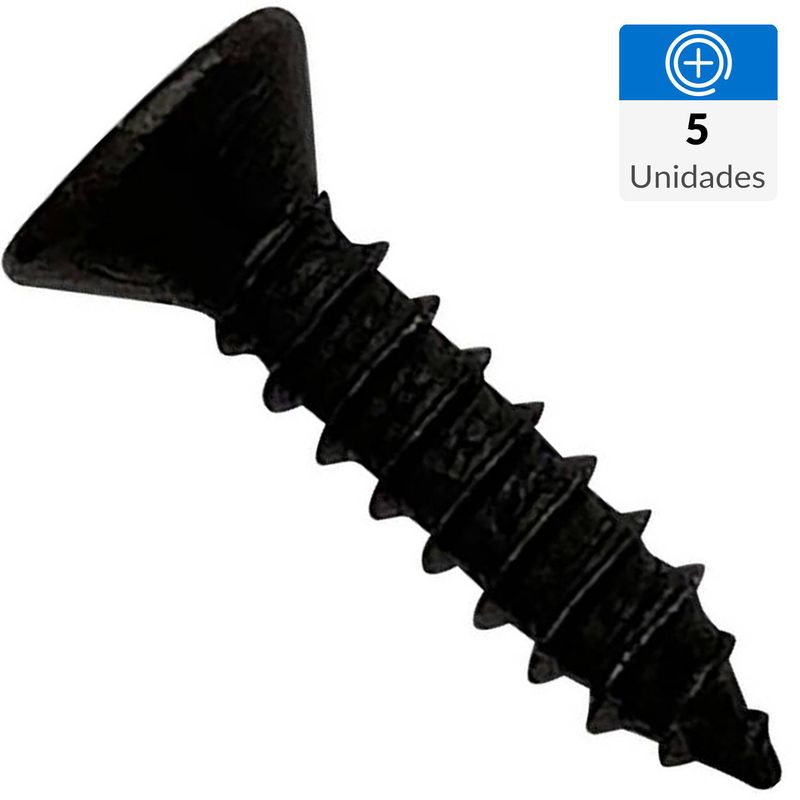 MAMUT - Tornillo Roscalata Cabeza Plana Metal 1/4 " 4.83 mm 5 Unidades