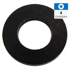 MAMUT - Golilla nylon negro diametro 6/64 (M2.5) 4 unid